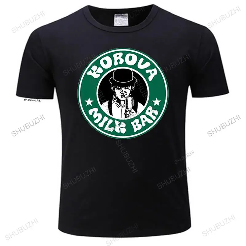New Summer Korova Milk Bar T-Shirt Men Ultraviolence cool Tee shirt Movie A CLOCKWORK ORANGE Top Tees Plus Size cotton tshirt
New Summer Korova Milk Bar T-Shirt Men Ultraviolence cool Tee shirt Movie A CLOCKWORK ORANGE Top Tees Plus Size cotton tshirt