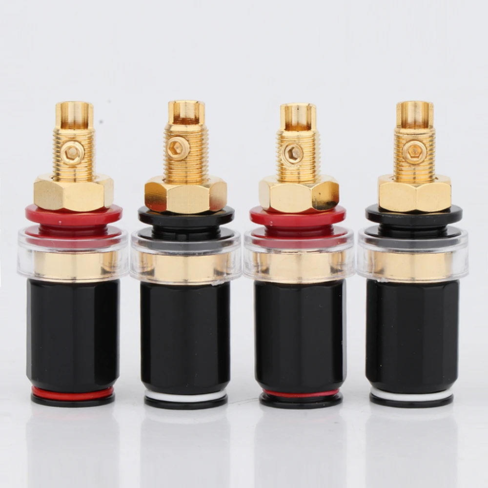 BP1102 4Pcs Hi-end HiFi Audio Gold Plated Conductor Long Binding Post Speaker Amplifier Terminal
BP1102 4Pcs Hi-end HiFi Audio Gold Plated Conductor Long Binding Post Speaker Amplifier Terminal