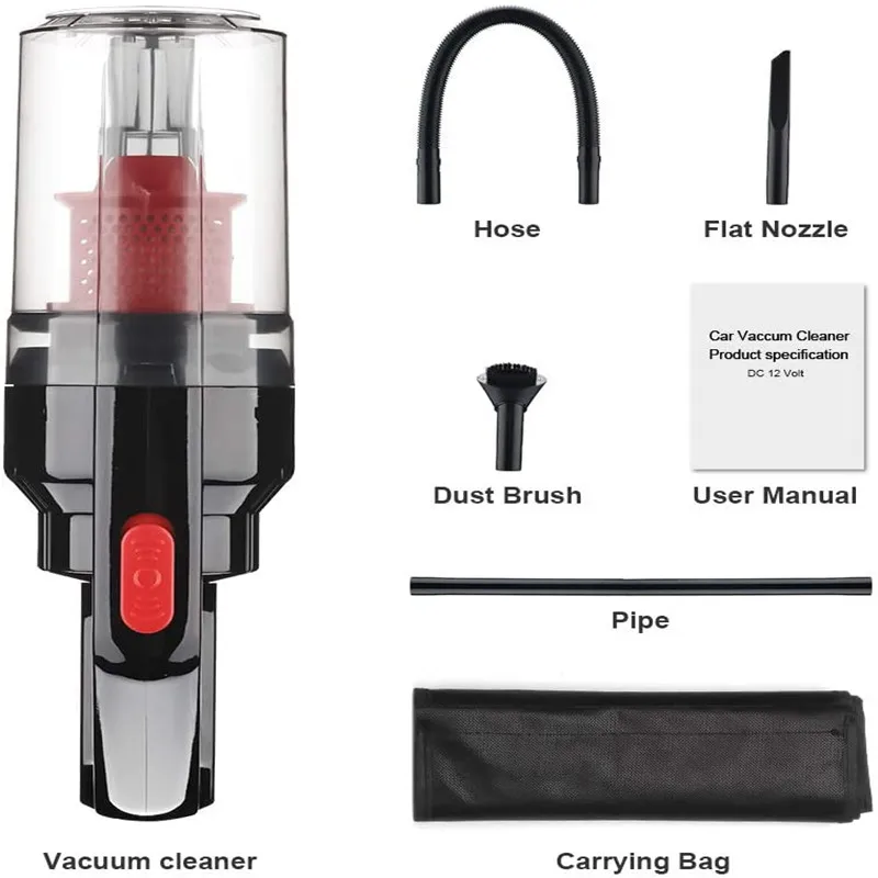 6000Pa Wet/Dry Handheld Cyclone Vacuum Cleaner 150W Portable Car Home Vacuum Cleaner Wireless/Corded Strong PowerSuction Cleaner
6000Pa Wet/Dry Handheld Cyclone Vacuum Cleaner 150W Portable Car Home Vacuum Cleaner Wireless/Corded Strong PowerSuction Cleaner