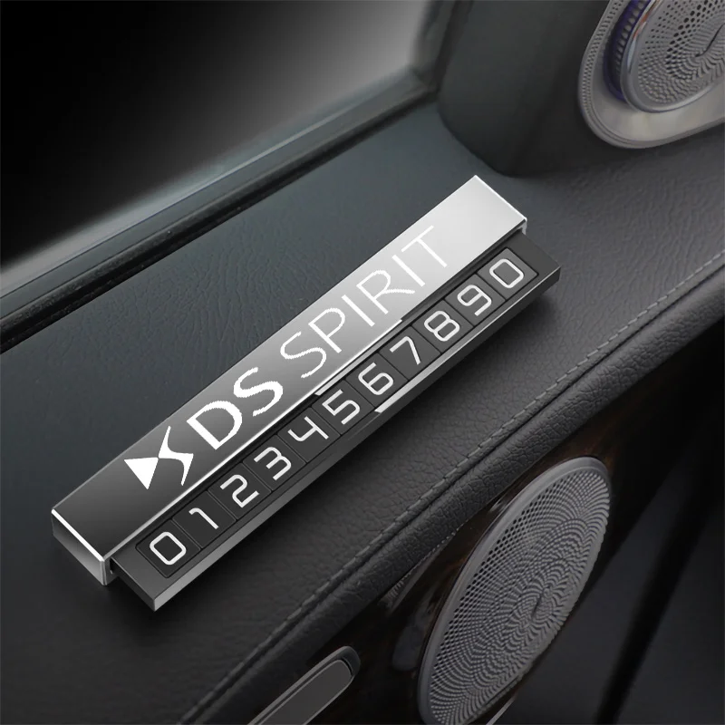 Car Temporary Parking Card for DS SPIRIT DS3 DS4 DS4S DS5 5LS DS6 DS7 Metal alloy texture of hidden car temporary parking card
Car Temporary Parking Card for DS SPIRIT DS3 DS4 DS4S DS5 5LS DS6 DS7 Metal alloy texture of hidden car temporary parking card