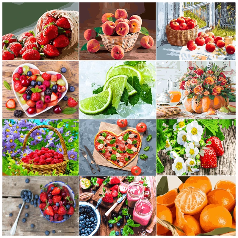 Full Square Fruit Diamond Painting Mosaic Drawing 5D DIY Diamond Embroidery Cross stitch Home Decor Gifts New Art Wall Painting
Full Square Fruit Diamond Painting Mosaic Drawing 5D DIY Diamond Embroidery Cross stitch Home Decor Gifts New Art Wall Painting