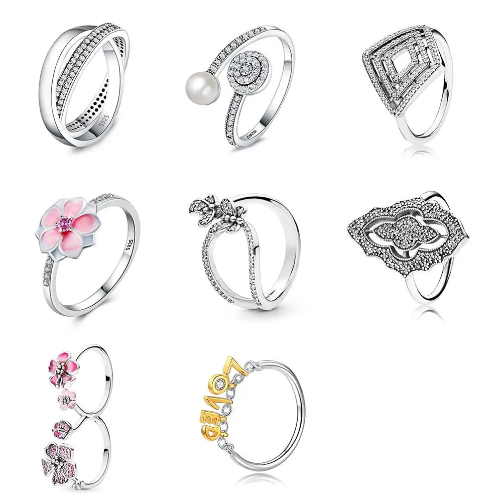 925 Sterling Silver Ring Charms Big Flower Lovely Pink Finger Ring Diy Letter Loved For Women Party Jewelry
925 Sterling Silver Ring Charms Big Flower Lovely Pink Finger Ring Diy Letter Loved For Women Party Jewelry