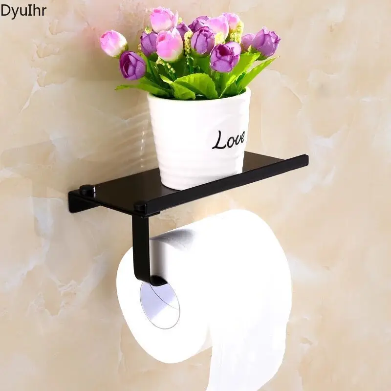 Bathroom accessories stainless steel simple black thickened wall-mounted toilet tissue holder bathroom tissue holder shelf
Bathroom accessories stainless steel simple black thickened wall-mounted toilet tissue holder bathroom tissue holder shelf
