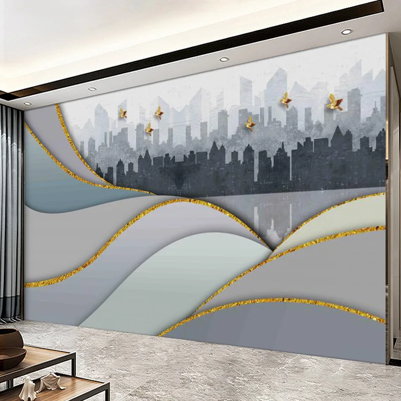 Light Luxury 3D Wallpaper Golden Lines Pattern Wall Murals Home Decor for Living Room Bedroom Custom Picture
Light Luxury 3D Wallpaper Golden Lines Pattern Wall Murals Home Decor for Living Room Bedroom Custom Picture