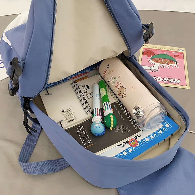DCIMOR Letter Embroidery Waterproof Nylon Women Backpack Female Large Capacity Contrast Color Travel Bag Girl Student Schoolbag
DCIMOR Letter Embroidery Waterproof Nylon Women Backpack Female Large Capacity Contrast Color Travel Bag Girl Student Schoolbag