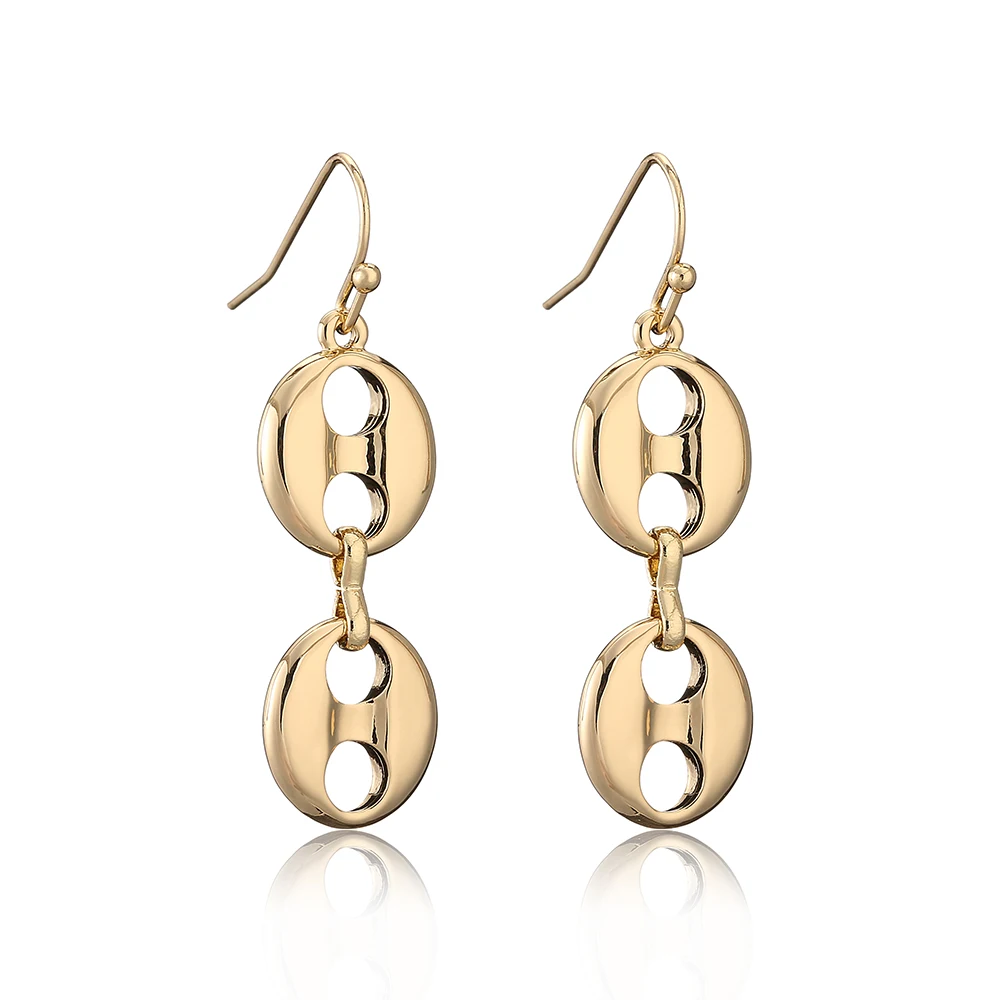 ASCONA New Simple Geometric Hollow Oval Circle Drop Earrings Gold Color Alloy Earrings For Women Jewelry EC-T210001
ASCONA New Simple Geometric Hollow Oval Circle Drop Earrings Gold Color Alloy Earrings For Women Jewelry EC-T210001