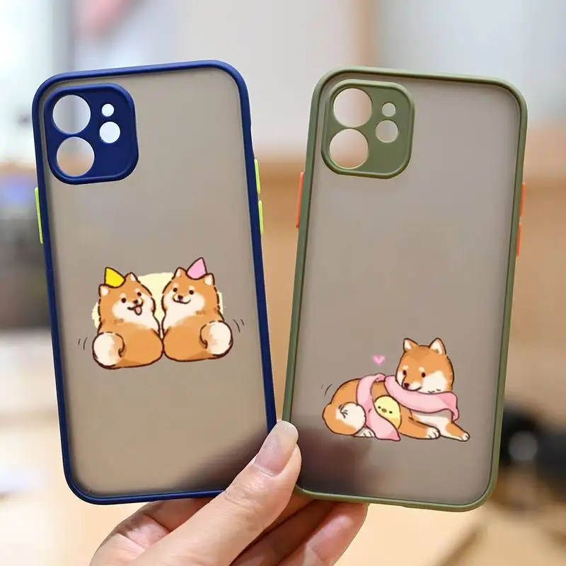 Cute cartoon animal corgi dog Phone Case matte transparent Funda For Army Green iPhone 7 8 x xs xr 11 12 pro plus max mini Clear
Cute cartoon animal corgi dog Phone Case matte transparent Funda For Army Green iPhone 7 8 x xs xr 11 12 pro plus max mini Clear