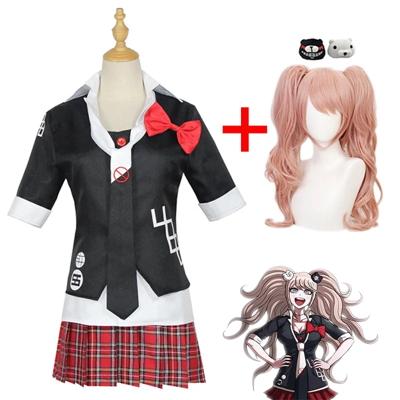 Anime Danganronpa Cosplay Costume Cafe Work Enoshima Junko Double Tail Braid Wig Uniform Clothes Short Skirt
Anime Danganronpa Cosplay Costume Cafe Work Enoshima Junko Double Tail Braid Wig Uniform Clothes Short Skirt