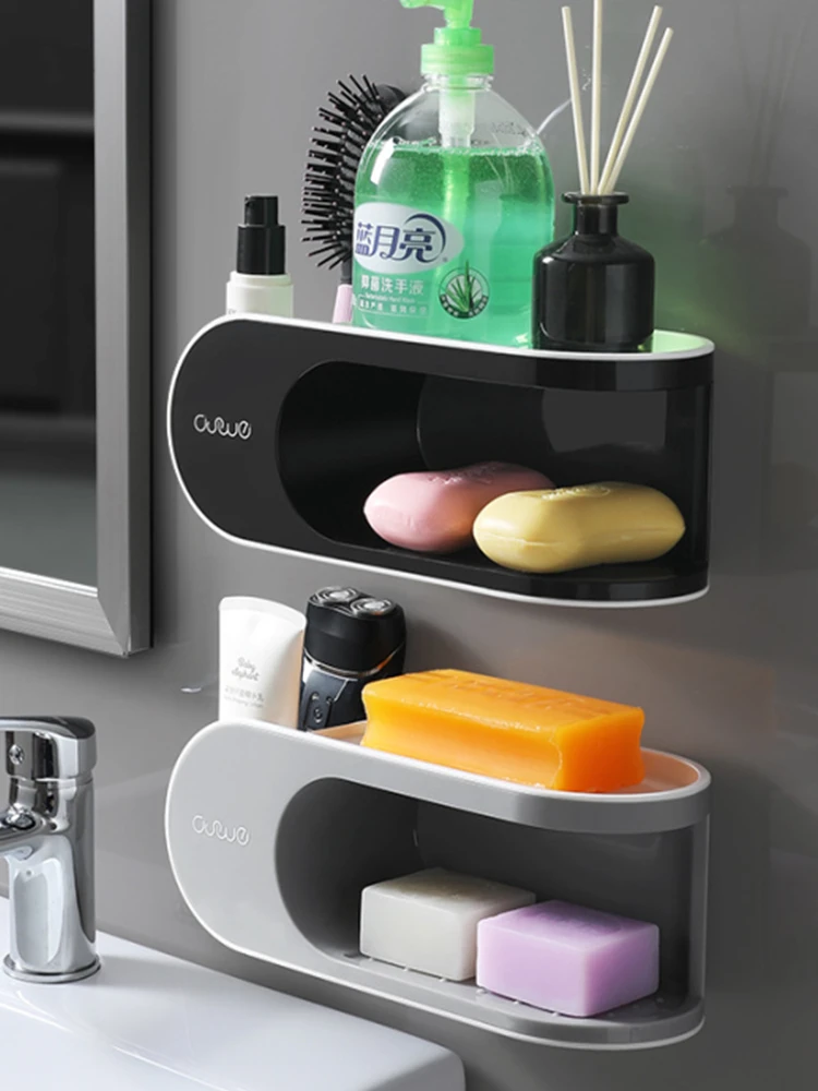 Soap Dish Punch-free Wall Mount Soap Box Dust-proof Flip Non-Slip Self Adhesive No Drilling Soaps Holder Bathroom Accessorie
Soap Dish Punch-free Wall Mount Soap Box Dust-proof Flip Non-Slip Self Adhesive No Drilling Soaps Holder Bathroom Accessorie