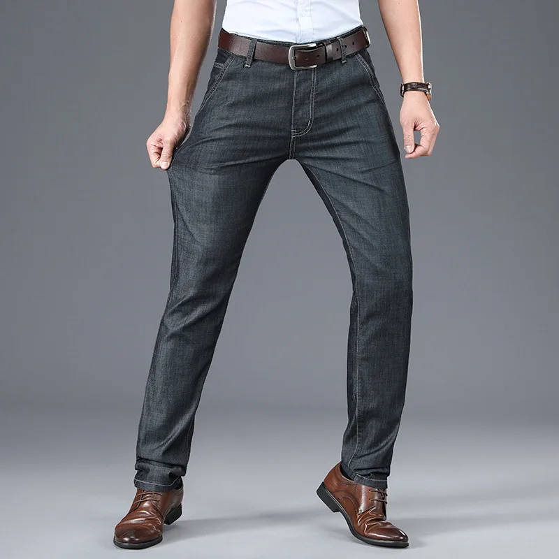 2020 new summer business jeans men's middle age straight loose casual pants men's Tencel ultra thin pants
2020 new summer business jeans men's middle age straight loose casual pants men's Tencel ultra thin pants