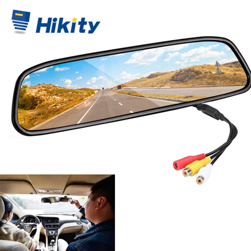 Зеркало заднего вида Hikity, ЖК-дисплей 4,3 дюйма, 2 видеовхода для камеры заднего вида, Стайлинг автомобиля
Зеркало заднего вида Hikity, ЖК-дисплей 4,3 дюйма, 2 видеовхода для камеры заднего вида, Стайлинг автомобиля