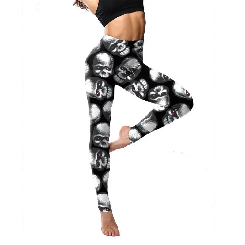 X5XD Womens High Waisted Skinny Leggings Horror Red Eyes Skull 3D Digital Printing Stretchy Tights Workout Sorts Yoga Pants
X5XD Womens High Waisted Skinny Leggings Horror Red Eyes Skull 3D Digital Printing Stretchy Tights Workout Sorts Yoga Pants