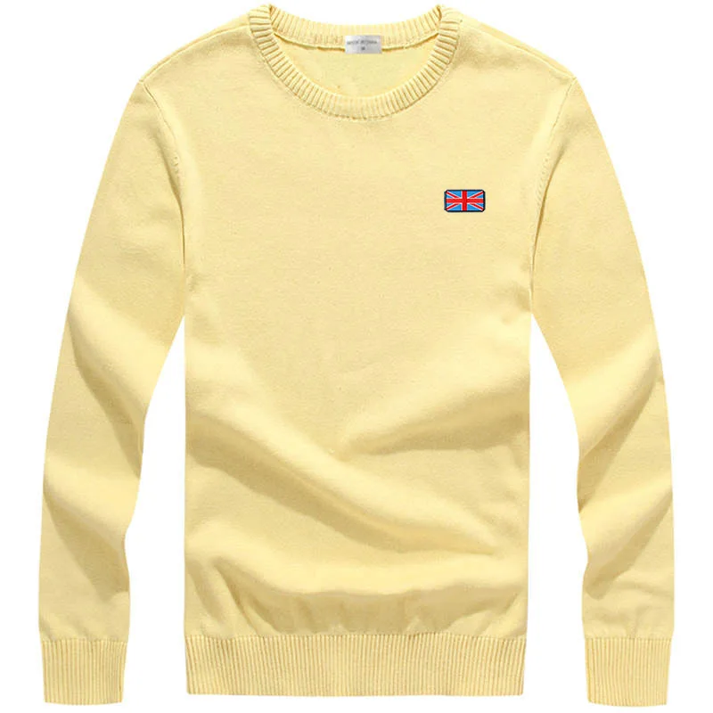 High Quality Autumn Men's O-Neck Knit Pullover Polos Sweater Long Sleeve Pure Color 100% Pure Cotton Casual Sweater Shirt Top
High Quality Autumn Men's O-Neck Knit Pullover Polos Sweater Long Sleeve Pure Color 100% Pure Cotton Casual Sweater Shirt Top