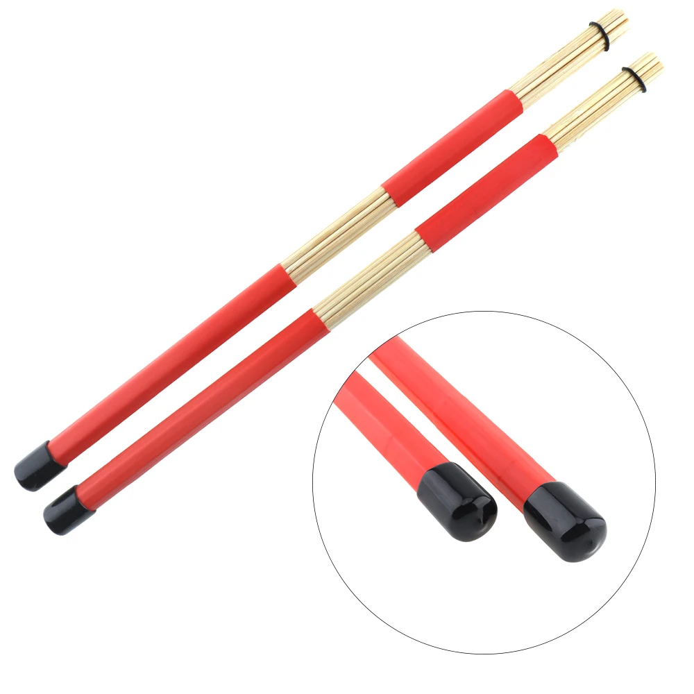 

2pcs 40cm High Quality Wooden Rods Rute Jazz Drum Sticks Drumsticks Percussion Instruments Accessories for Drum Set