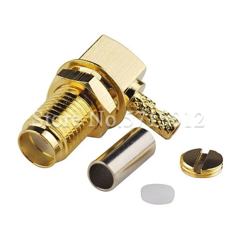 5pcs SMA Bend Famale Crimp RF Coaxial Connector 11mm Thread Connect Wire Cable RG316 RG174 External Thread
5pcs SMA Bend Famale Crimp RF Coaxial Connector 11mm Thread Connect Wire Cable RG316 RG174 External Thread