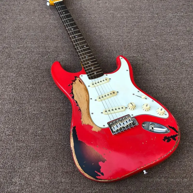 Heavy Relic ST Electric Guitar Alder Body Rosewood Fingerboard Aged Hardware Tremolo Bridge Nitro Lacquer Finish Multicolor
Heavy Relic ST Electric Guitar Alder Body Rosewood Fingerboard Aged Hardware Tremolo Bridge Nitro Lacquer Finish Multicolor