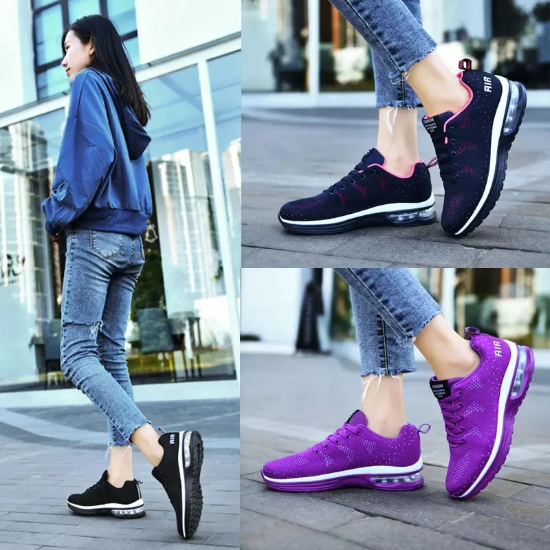 New Lightweight Women Sneaker Air Cushion Ladies Trainers Basket Femme Platform Sneakers Breathable Comfort Running Shoes
New Lightweight Women Sneaker Air Cushion Ladies Trainers Basket Femme Platform Sneakers Breathable Comfort Running Shoes