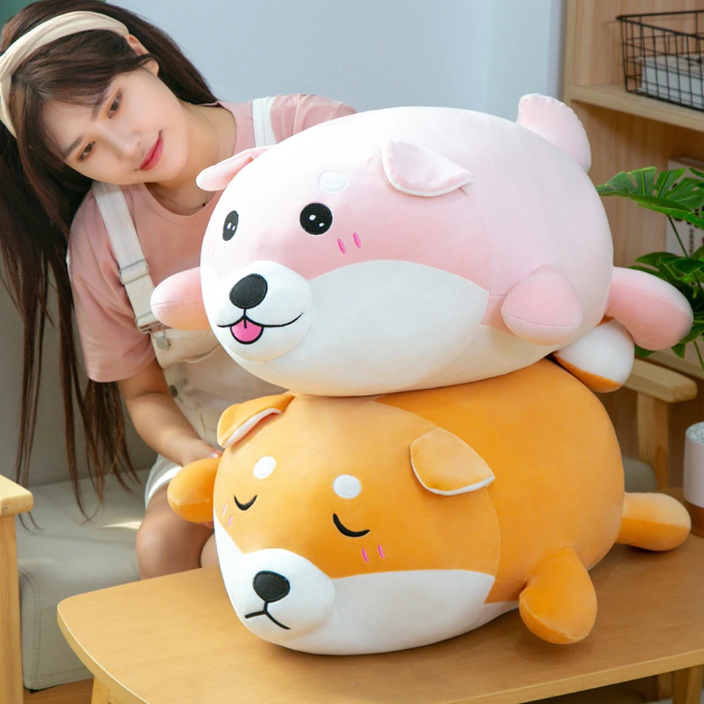 Новое поступление 30 70 см милые корги и Шиба ину плюшевые игрушки kawaii Лежащая