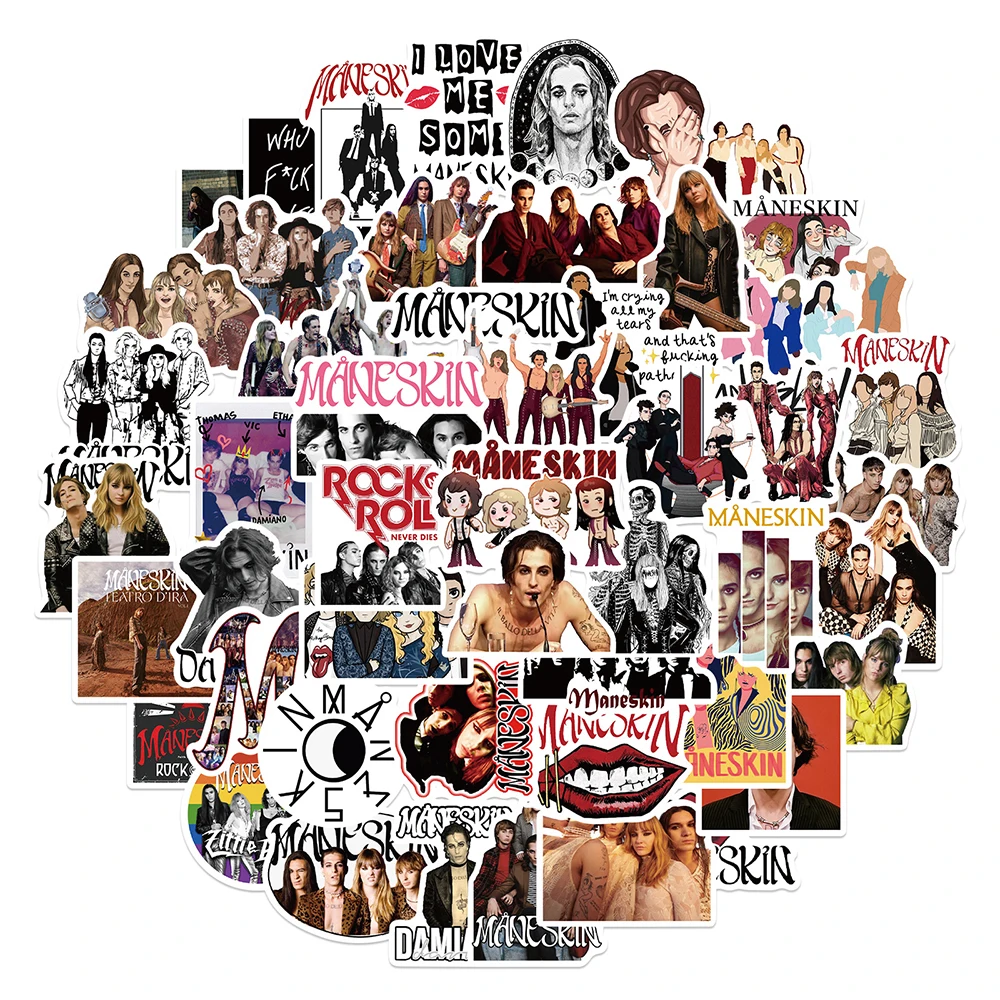 10/30/50pcs Maneskin Italy Rock Band Singer Stickers DIY Laptop Luggage Notebook Skateboard Helmet Car Waterproof Decal Kids Toy
10/30/50pcs Maneskin Italy Rock Band Singer Stickers DIY Laptop Luggage Notebook Skateboard Helmet Car Waterproof Decal Kids Toy