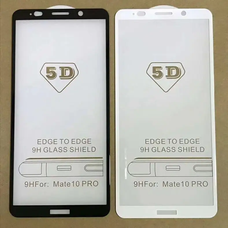 5D изогнутое закаленное стекло для Huawei P20 Lite Защита экрана P10 Plus Защитная пленка Mate