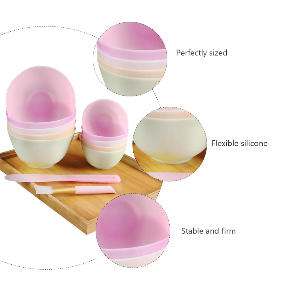 5 Pcs 10.5X7CM Home Use Odorless Anti-drop Silicone Bowl Facial Mask Mixing Bowl Prep Measuring Bowl )
5 Pcs 10.5X7CM Home Use Odorless Anti-drop Silicone Bowl Facial Mask Mixing Bowl Prep Measuring Bowl )