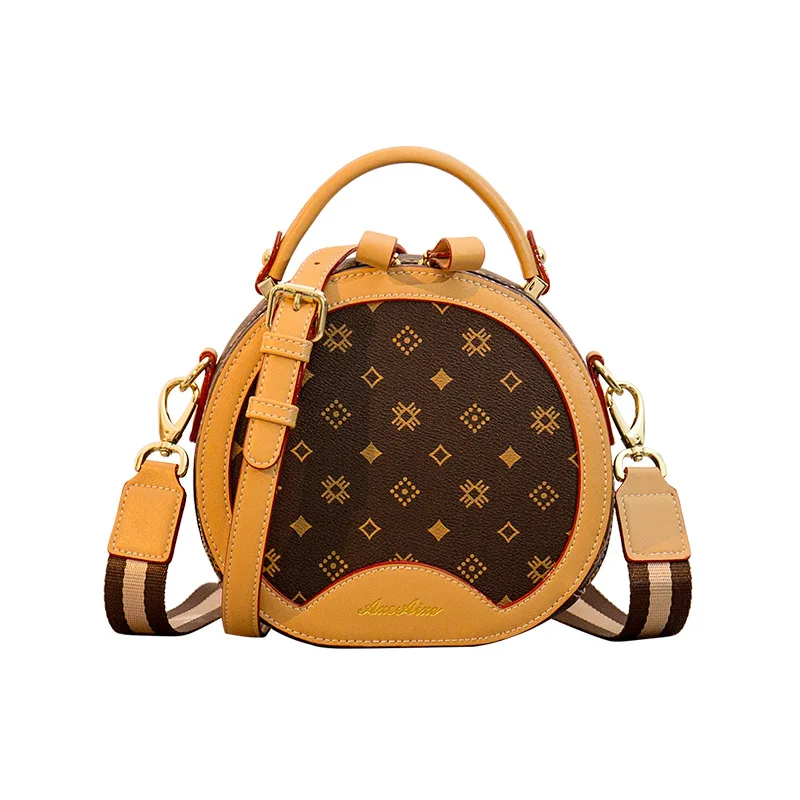 Real Leather Female Circular Bag 2021 New Fashion Retro Prints Single Shoulder Bags Ladies Designer Purses and Handbags Soho Bag
Real Leather Female Circular Bag 2021 New Fashion Retro Prints Single Shoulder Bags Ladies Designer Purses and Handbags Soho Bag