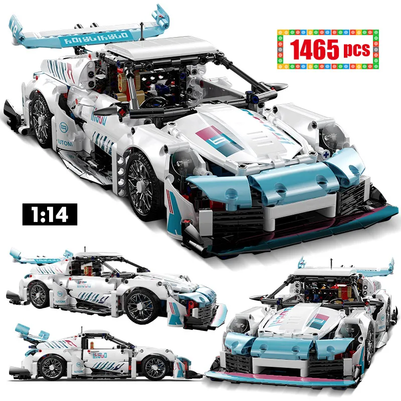 1465pcs City Technical Drift Racing Car Building Blocks MOC 1:14 Classic Supercar Vehicle Bricks Toys for Children Gifts
1465pcs City Technical Drift Racing Car Building Blocks MOC 1:14 Classic Supercar Vehicle Bricks Toys for Children Gifts
