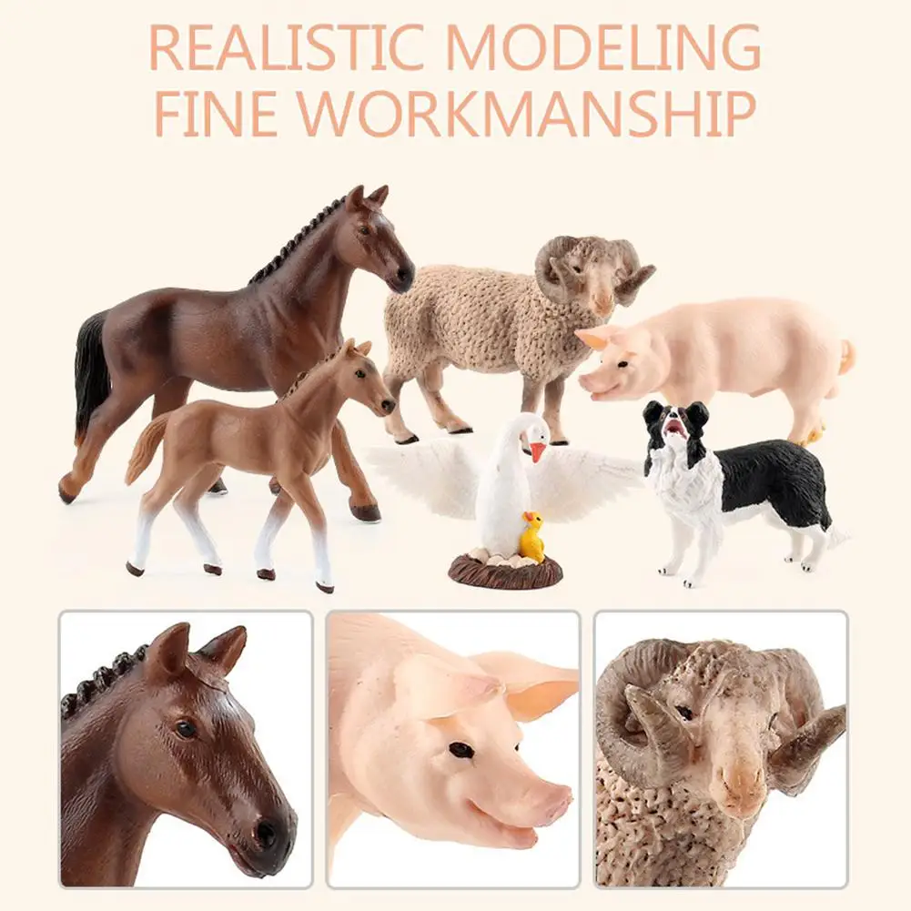 Farm Animal Model Toy Set With Storage Box, A Variety Of Animal Model Pasture Ornaments Q5C4
Farm Animal Model Toy Set With Storage Box, A Variety Of Animal Model Pasture Ornaments Q5C4