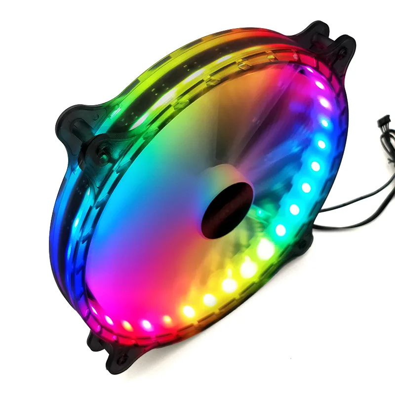 COOLMOON 200 мм цветная (RGB) бесшумный вентилятор охлаждения компьютера ПК чехол кулер