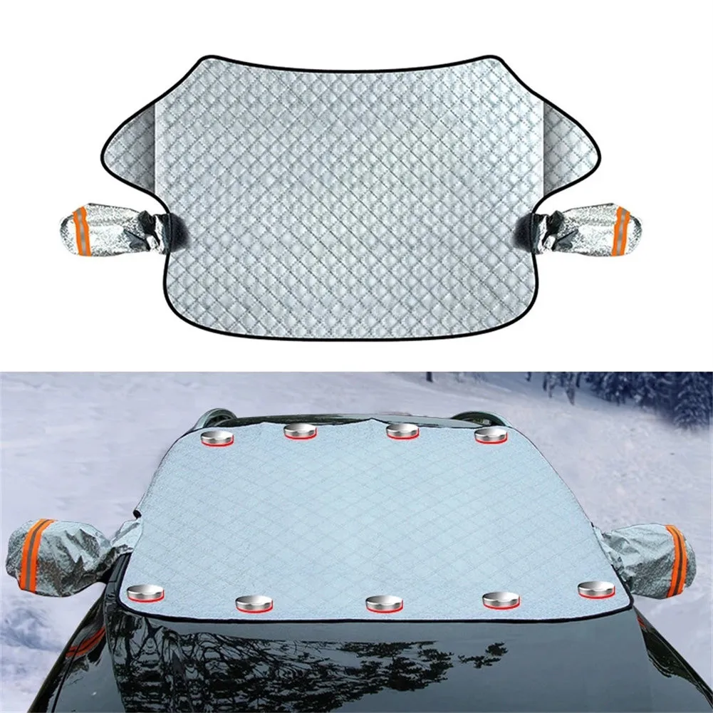 Car Windshield Snow Cover Half Car Windshield Snow Cover Universal Winter Ice Frost Protector Sunshade Magnetic+Reflective Strip
Car Windshield Snow Cover Half Car Windshield Snow Cover Universal Winter Ice Frost Protector Sunshade Magnetic+Reflective Strip