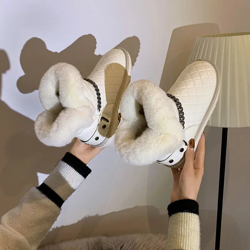 2021new Winter Snow Boots Women's Fleece-Lined Thickened Waterproof Non-Slip Warm Slip-on Short Cotton Shoes Metal Decoration
2021new Winter Snow Boots Women's Fleece-Lined Thickened Waterproof Non-Slip Warm Slip-on Short Cotton Shoes Metal Decoration