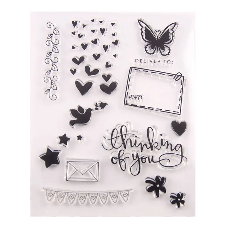 Clear Stamp for Scrapbooking Transparent Stamps Silicone Rubber Stamps for Card Making DIY Photo Album Decor love heart
Clear Stamp for Scrapbooking Transparent Stamps Silicone Rubber Stamps for Card Making DIY Photo Album Decor love heart