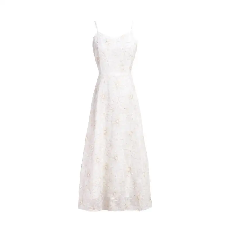 Party One Piece Dress Korean Office Lady 2021 Summer Embroidery Sexy Elegant Midi Dress Women V-Neck Vingate Fairy Strap Dress
Party One Piece Dress Korean Office Lady 2021 Summer Embroidery Sexy Elegant Midi Dress Women V-Neck Vingate Fairy Strap Dress