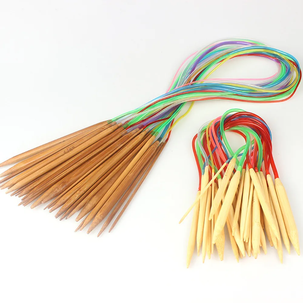 Multi-color 18Pcs/set 40cm 60cm 80cm 100cm 120cmTube Carbonized Circular Bamboo Carbonized Knitting Needles Crafts Wholesale
Multi-color 18Pcs/set 40cm 60cm 80cm 100cm 120cmTube Carbonized Circular Bamboo Carbonized Knitting Needles Crafts Wholesale