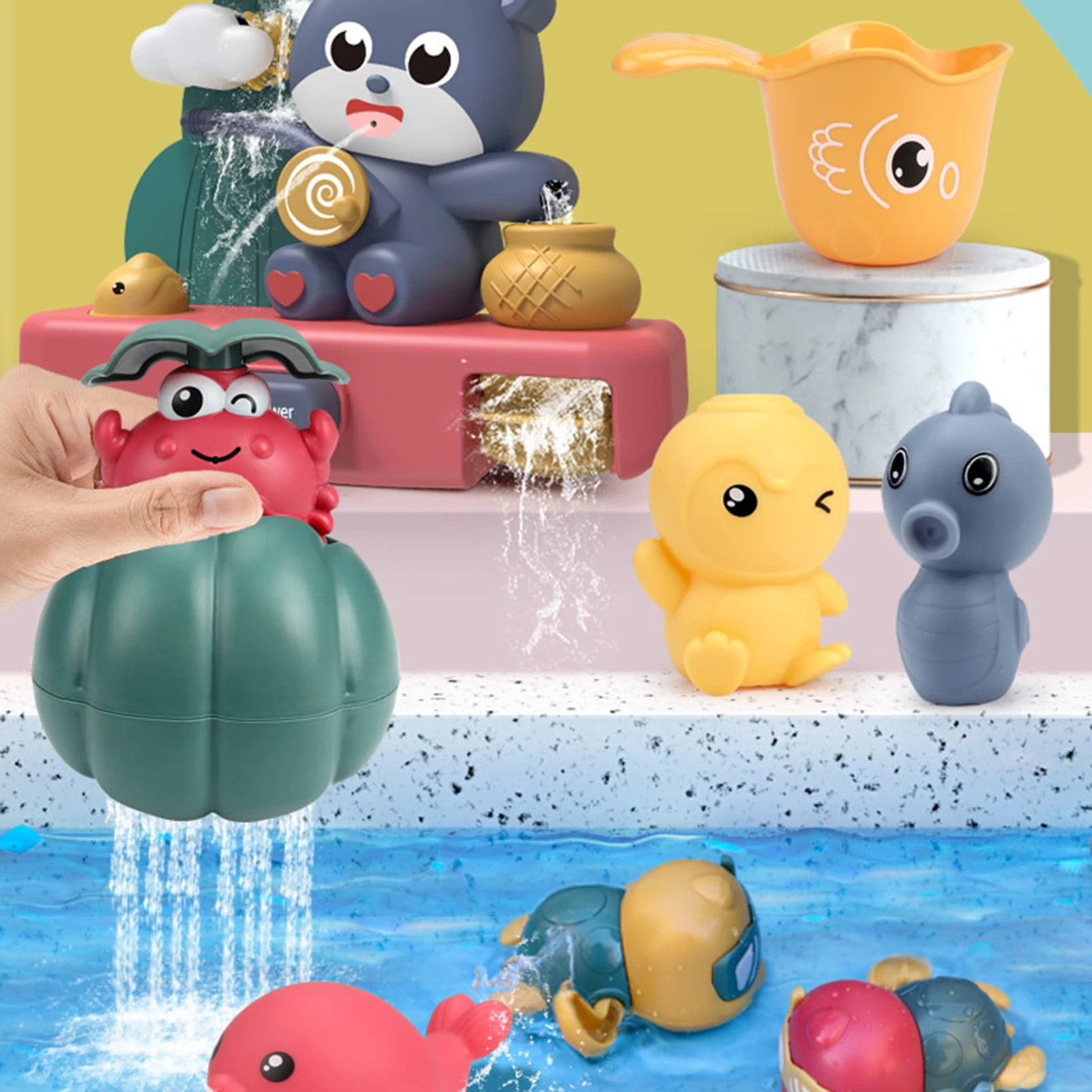 Pipeline Water Spray Shower Game Toy Baby Bathing Toy Bath Toys For Children Swimming Bathroom Water Shower Kids Toy
Pipeline Water Spray Shower Game Toy Baby Bathing Toy Bath Toys For Children Swimming Bathroom Water Shower Kids Toy