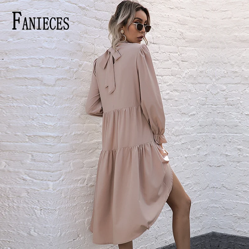 FANIECES Women Dress Long Sleeve Stand Neck Irregular Fishtail Dresses Folds Elegant Party Solid Vestidos Elegantes Para Mujer
FANIECES Women Dress Long Sleeve Stand Neck Irregular Fishtail Dresses Folds Elegant Party Solid Vestidos Elegantes Para Mujer
