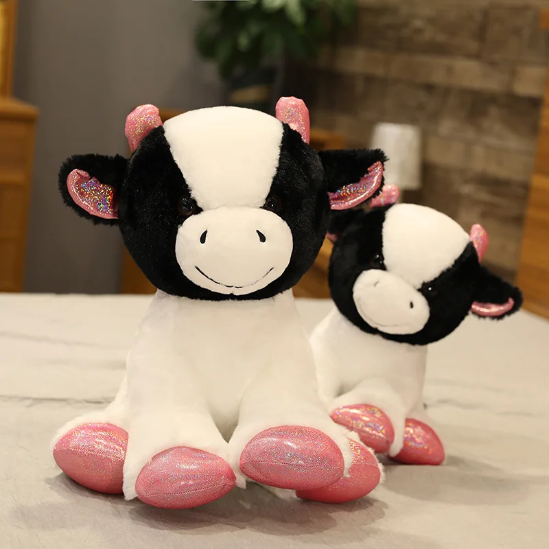 35cm Cute Milk Cow Plush Toys Stuffed Lifelike Zodiac Cattle Plush Doll Soft Kawaii Animal Appease Toy for Children Kid Gift
35cm Cute Milk Cow Plush Toys Stuffed Lifelike Zodiac Cattle Plush Doll Soft Kawaii Animal Appease Toy for Children Kid Gift
