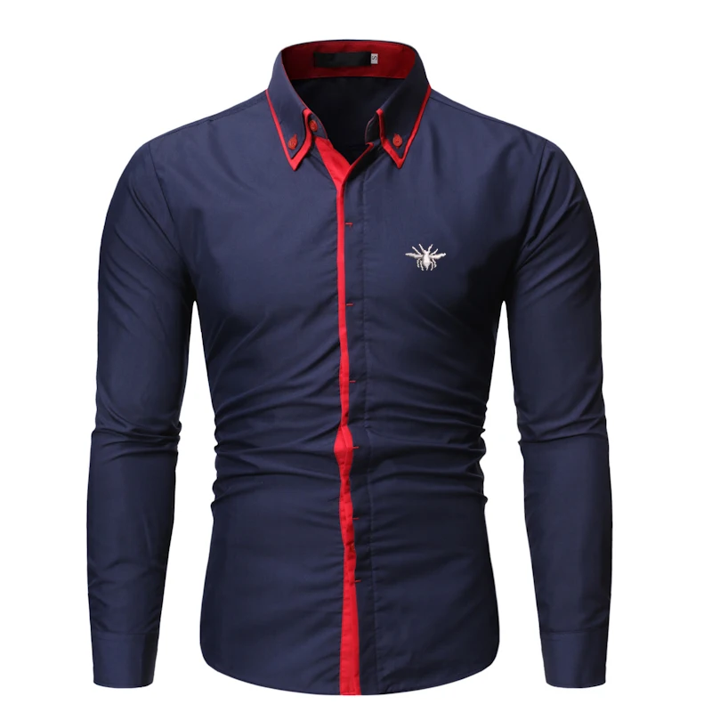 Mens Classic CD Spider Embroidery Shirts Button Up Casual Blouse Tops Covered Business Standard-fit Long Sleeve Shirts
Mens Classic CD Spider Embroidery Shirts Button Up Casual Blouse Tops Covered Business Standard-fit Long Sleeve Shirts