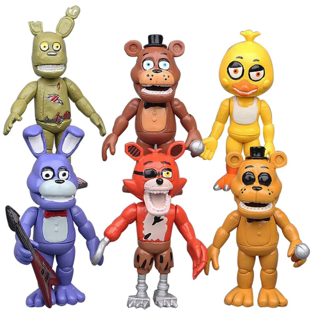 5-12 см аниме FNAF Five Nights At Freddy's кошмар Freddy Fazbear Sister Chica Focy Bonnie экшн-фигурка модель