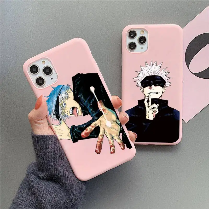 Anime Jujutsu Kaisen Yuji Itadori Satoru Gojo Phone Cases For iphone 12 11 Pro Max Mini XS 8 7 6 6S Plus X SE 2020 XR Candy Pink
Anime Jujutsu Kaisen Yuji Itadori Satoru Gojo Phone Cases For iphone 12 11 Pro Max Mini XS 8 7 6 6S Plus X SE 2020 XR Candy Pink
