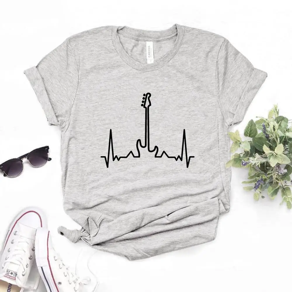 Women T Shirt Guitar Heartbeat Print Tshirt Women Short Sleeve O Neck Loose T-shirt Ladies Summer Causal Tee Shirt Clothes Tops
Women T Shirt Guitar Heartbeat Print Tshirt Women Short Sleeve O Neck Loose T-shirt Ladies Summer Causal Tee Shirt Clothes Tops