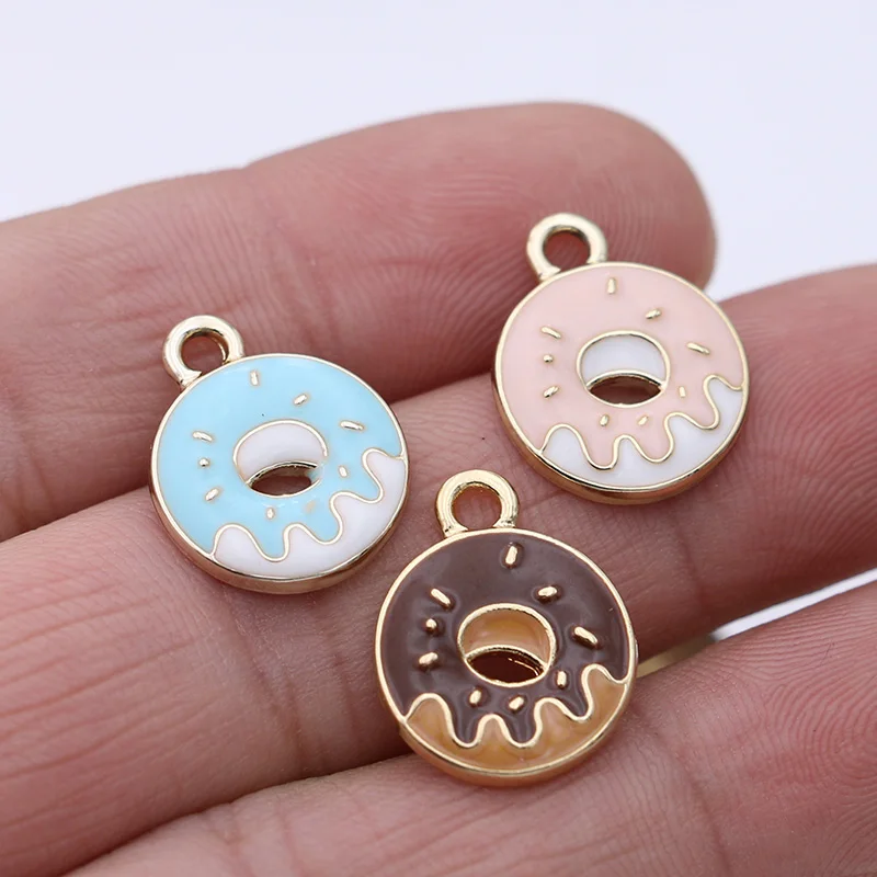 5PCS Enamel Coffee Doughnut Charm Pendant for Jewelry Making Necklace Bracelet Accessories DIY Craft 15mm
5PCS Enamel Coffee Doughnut Charm Pendant for Jewelry Making Necklace Bracelet Accessories DIY Craft 15mm