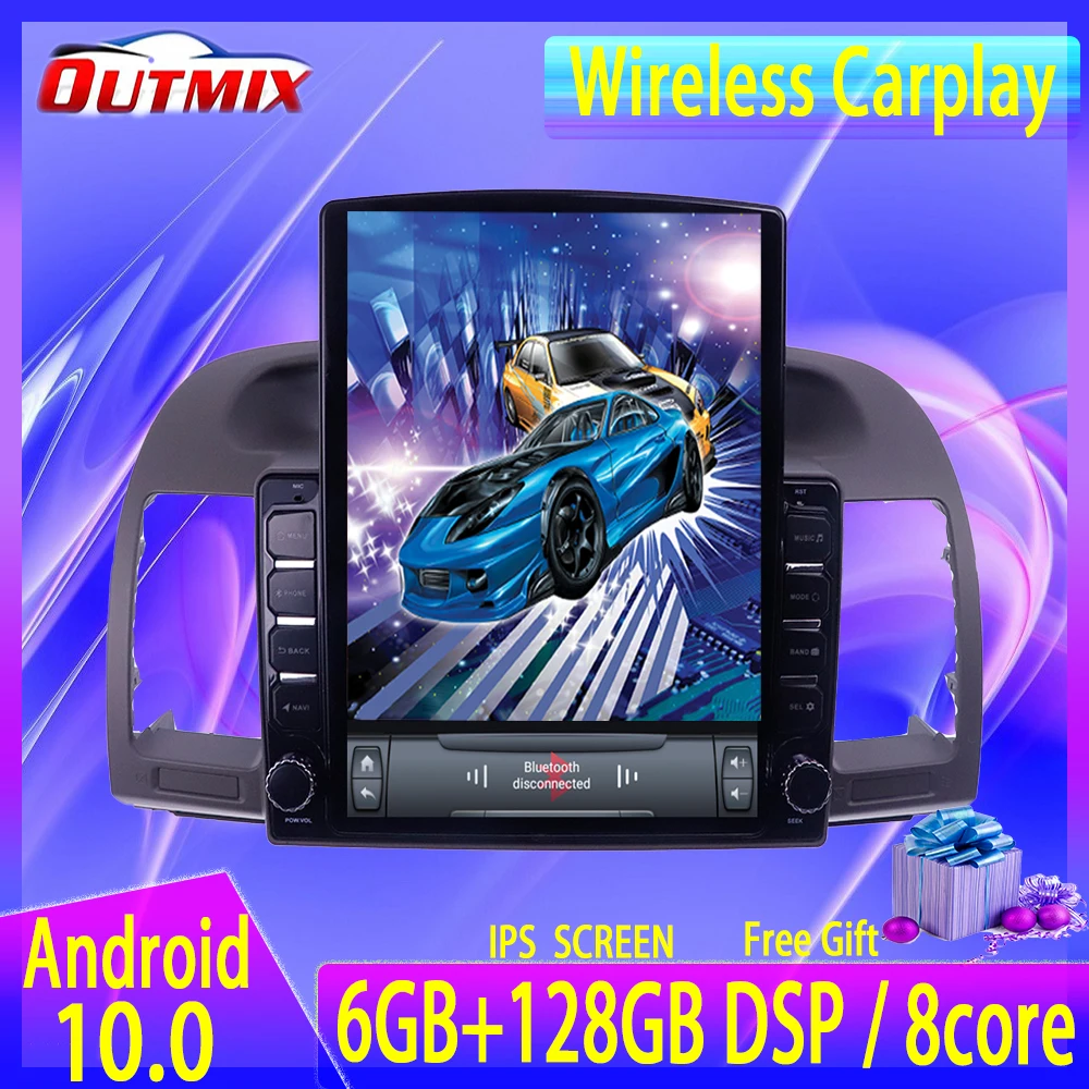 Для Toyota Camry 5 2001-2006 Tesla Style Android 10,0 GPS Автомобильный мультимедийный плеер головное устройство аудио Радио Навигация беспроводной Carplay
Для Toyota Camry 5 2001-2006 Tesla Style Android 10,0 GPS Автомобильный мультимедийный плеер головное устройство аудио Радио Навигация беспроводной Carplay