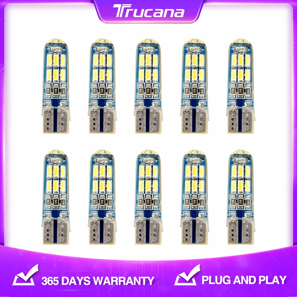Trucana 10x Car Signal Light T10 W5W LED Bulbs 194 168 3030 LED Strobe Flash Lights Canbus No error Reverse Back Parking Lamps
Trucana 10x Car Signal Light T10 W5W LED Bulbs 194 168 3030 LED Strobe Flash Lights Canbus No error Reverse Back Parking Lamps