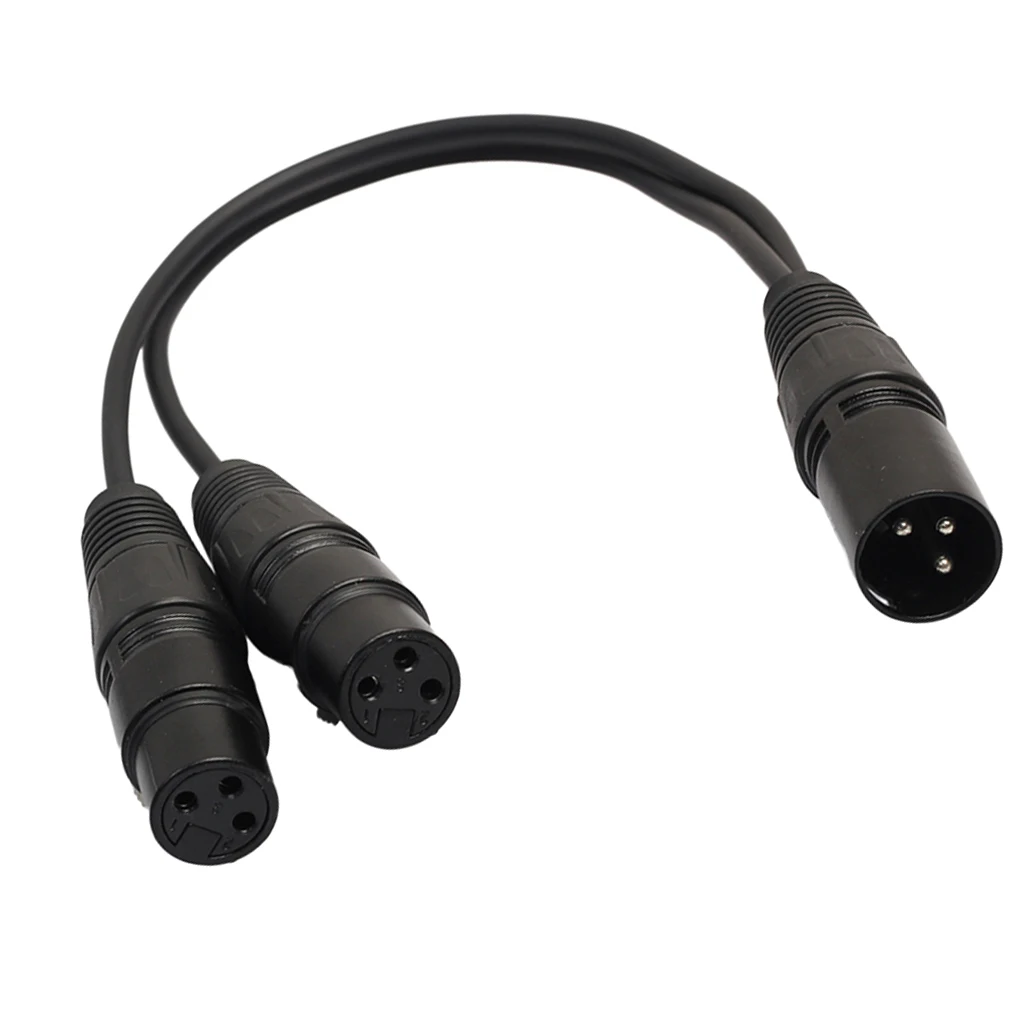 XLR Y-разветвитель кабеля, 3-контактный штекер к двойному 2 гнездовому микрофонному кабелю 1 фут
XLR Y-разветвитель кабеля, 3-контактный штекер к двойному 2 гнездовому микрофонному кабелю 1 фут