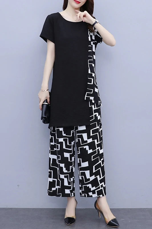 Contrast Women's Summer Suit Plus Size Women Clothing Two Piece Set Casual Ensemble Femme Survetement 2 Piece Set Woman
Contrast Women's Summer Suit Plus Size Women Clothing Two Piece Set Casual Ensemble Femme Survetement 2 Piece Set Woman