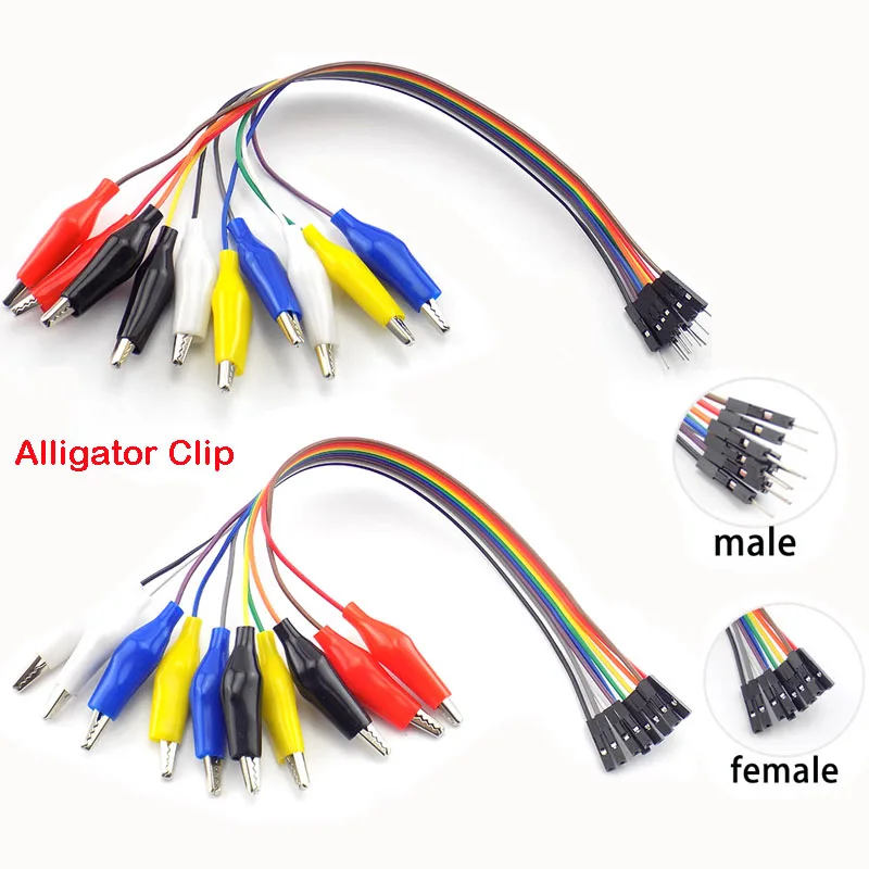 20cm 30cm 10Pin DuPont male and female to crocodile clip wire double crocodile clip jumper wire and cable connector DIY tool
20cm 30cm 10Pin DuPont male and female to crocodile clip wire double crocodile clip jumper wire and cable connector DIY tool