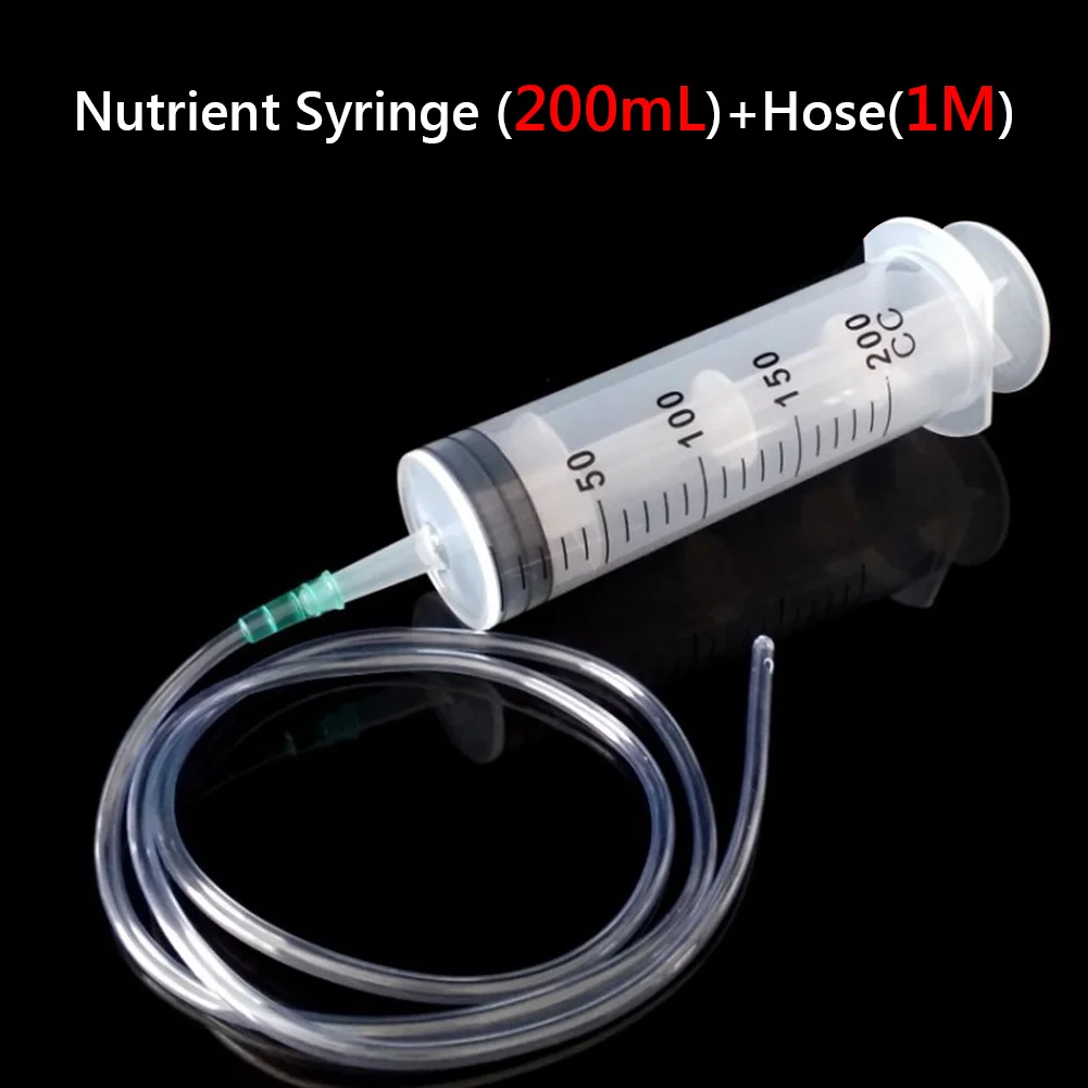 1Pc Large Measuring Syringe 200ml Plastic Syringe With 100cm Clear Tube For Measuring Nutrient Motoring Applications
1Pc Large Measuring Syringe 200ml Plastic Syringe With 100cm Clear Tube For Measuring Nutrient Motoring Applications