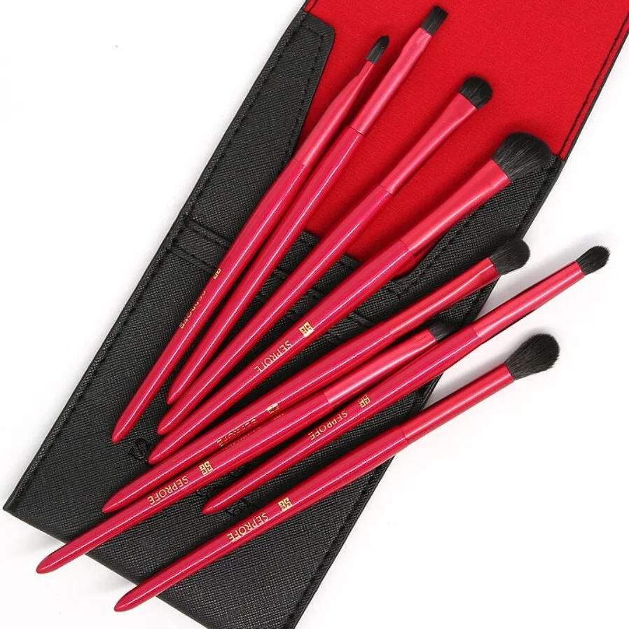 8pcs Professional Eye Makeup Brushes Set Eyebrow Shadow Brush Wood Handle Cosmetic Tools with PU Bag
8pcs Professional Eye Makeup Brushes Set Eyebrow Shadow Brush Wood Handle Cosmetic Tools with PU Bag