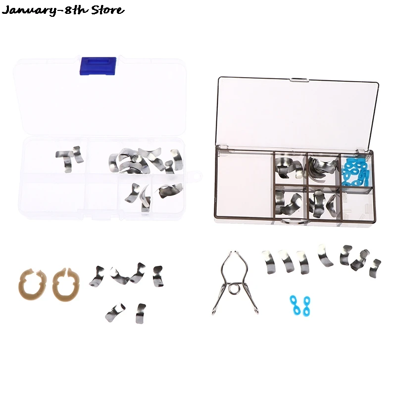 30/60Pcs Dental Matrix Sectional Contoured Metal Matrix Spring Clip Clamping Ring
30/60Pcs Dental Matrix Sectional Contoured Metal Matrix Spring Clip Clamping Ring